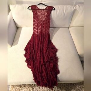 Maroon Lace Free People Dress